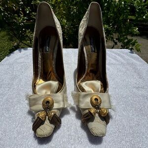 Dolce & Gabanna Victorian style pony heels